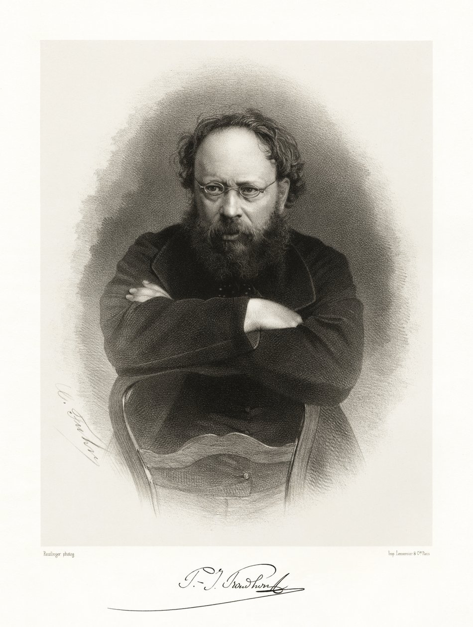 Pierre Joseph Proudhon, 1865-66 av Reutlinger Studio