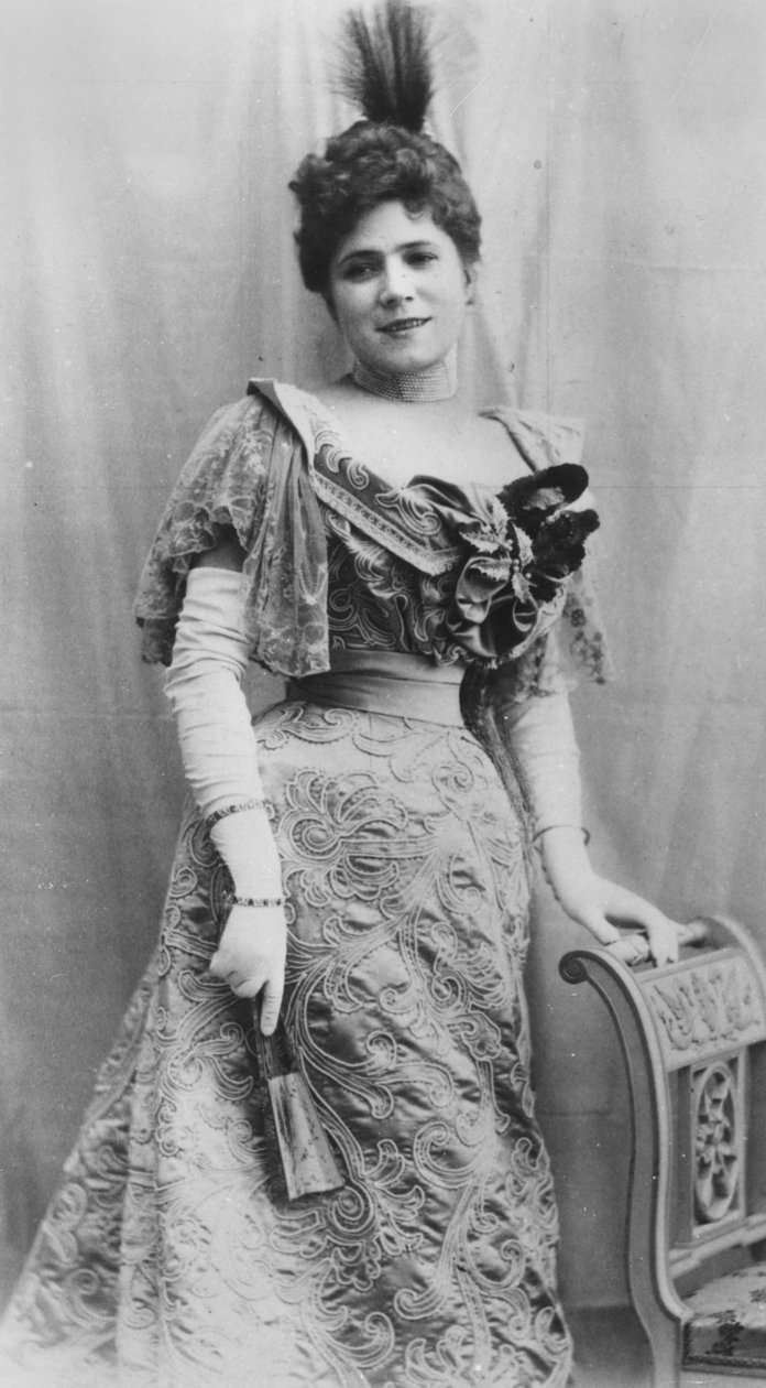 Portrett av Jeanne Granier, ca. 1870 av Reutlinger Studio