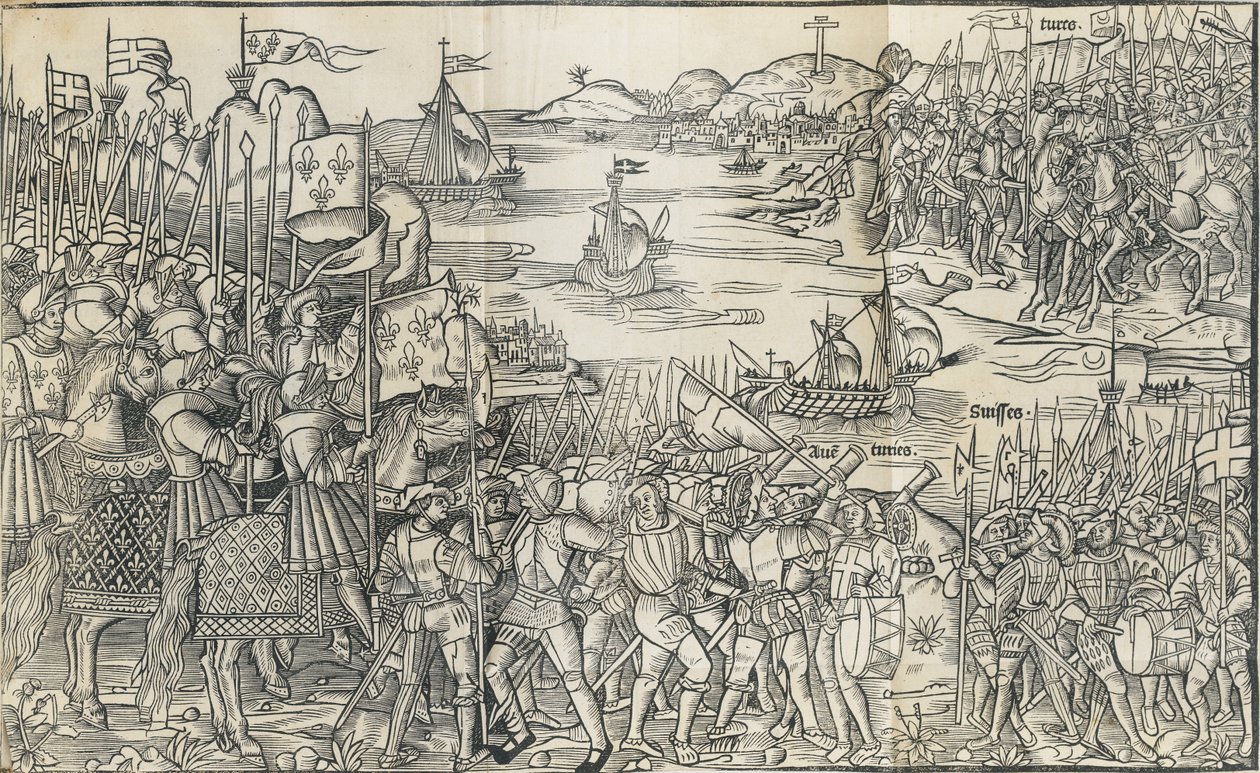 Illustrasjon fra Reisen til det hellige land av Bernhard von Breidenb av Reuwich