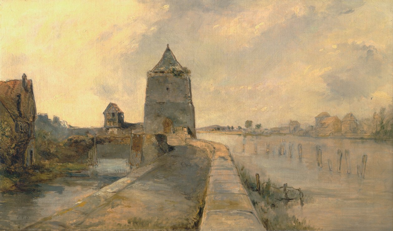 Rhinen i Konstanz (Konstanz-am-Rhein) av Rev. Edward Thomas Daniell