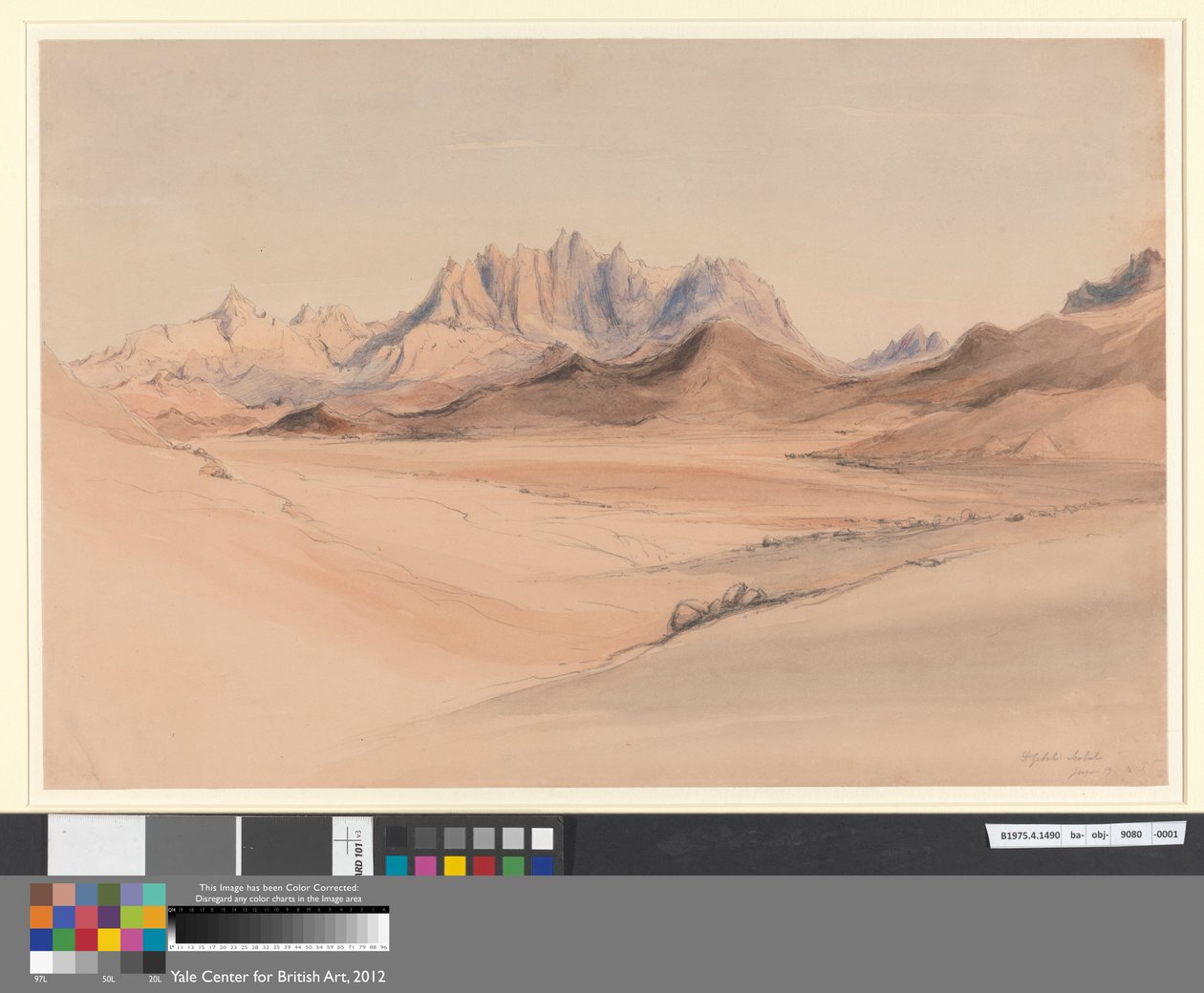 Djebel Serbal, Sinai av Rev. Edward Thomas Daniell
