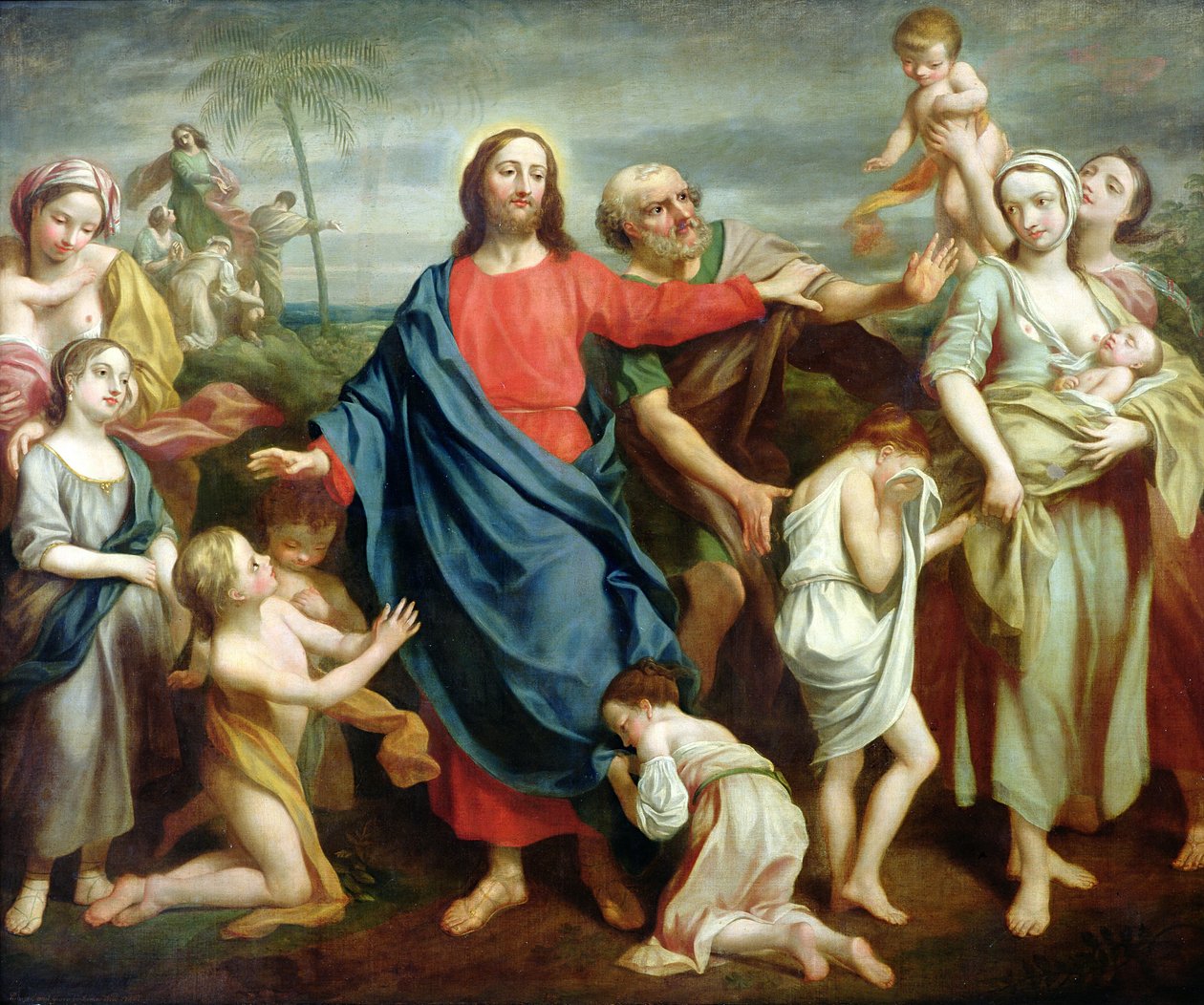 La de små barna komme til meg, og forby dem ikke, 1746 av Rev. James Wills