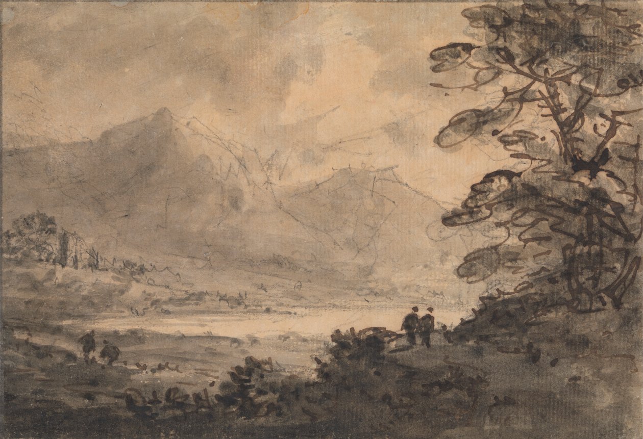 Landskap med fire figurer av Rev. William Gilpin