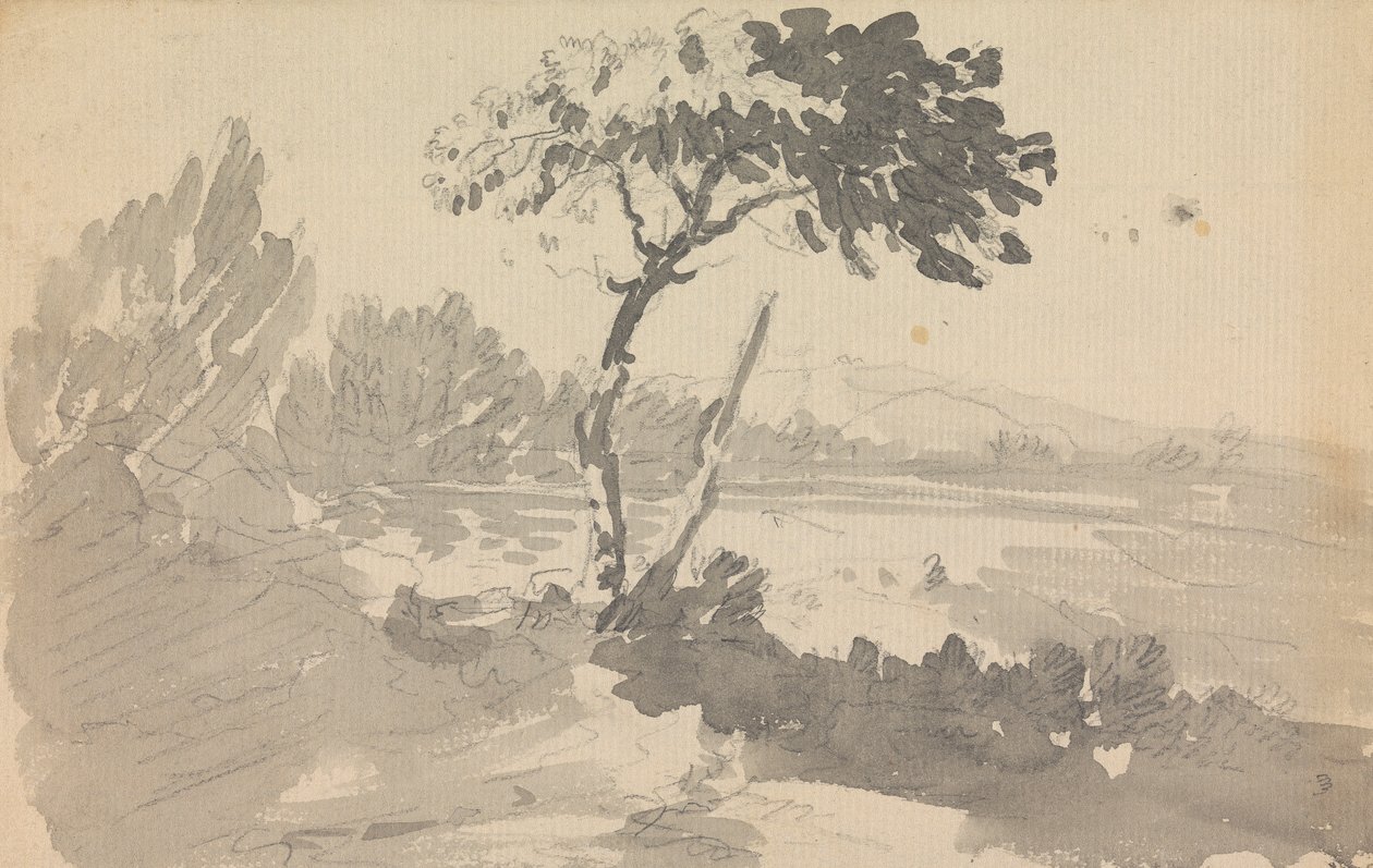 Tre og innsjø av Rev. William Gilpin