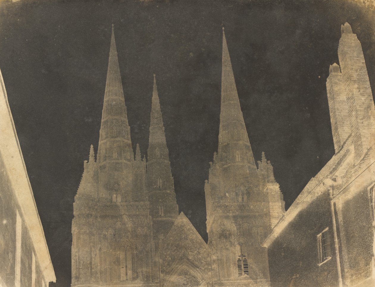 Studie av Spiers of Lichfield Cathedral, 1845-1850. av Reverend Calvert Richard Jones