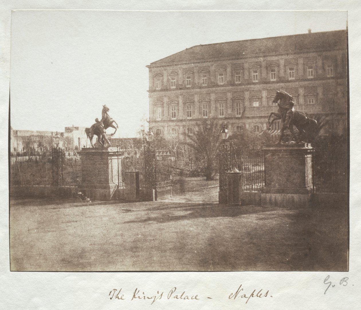 Kongens palass, Napoli, før 1852. av Reverend George Wilson Bridges