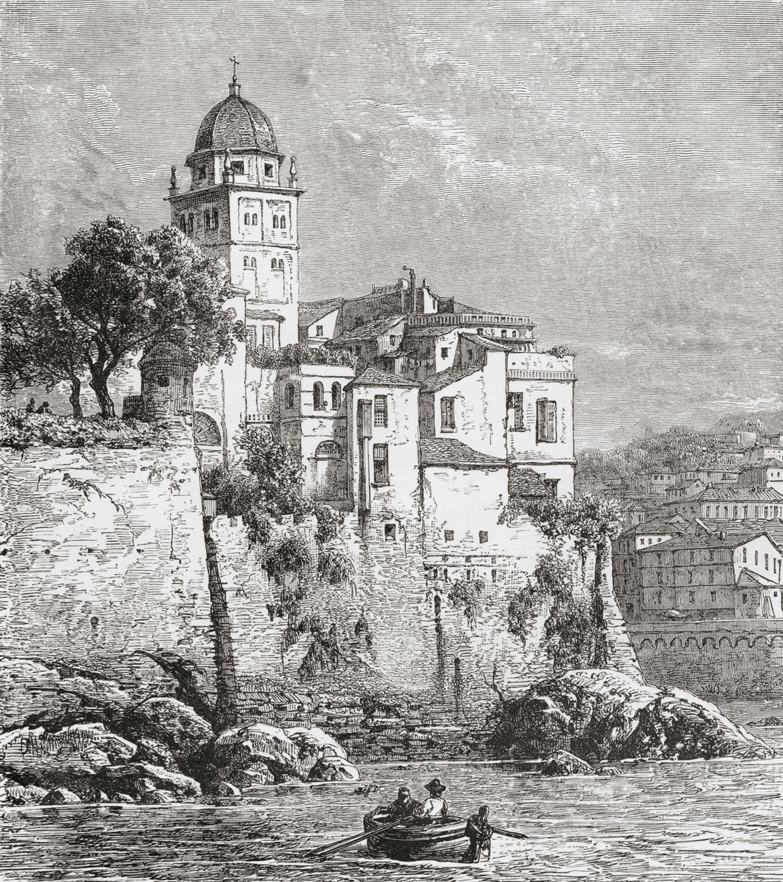 Arsenalet i Genova, Nord-Italia på slutten av 1800-tallet. Fra Italian Pictures av pastor Samuel Manning, utgitt ca. 1890. av Reverend Samuel Manning