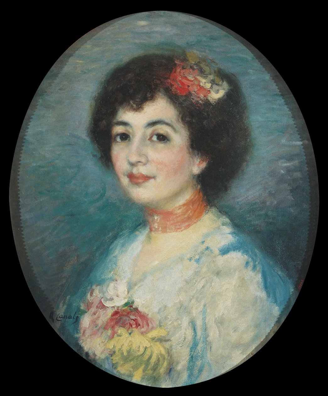 Portrett av fru Amouroux, kunstners svigerinne av Ricard Canals