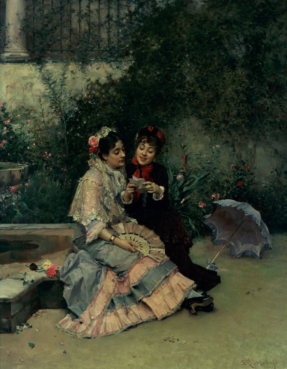 To spanske kvinner av Ricardo de Madrazo y Garreta