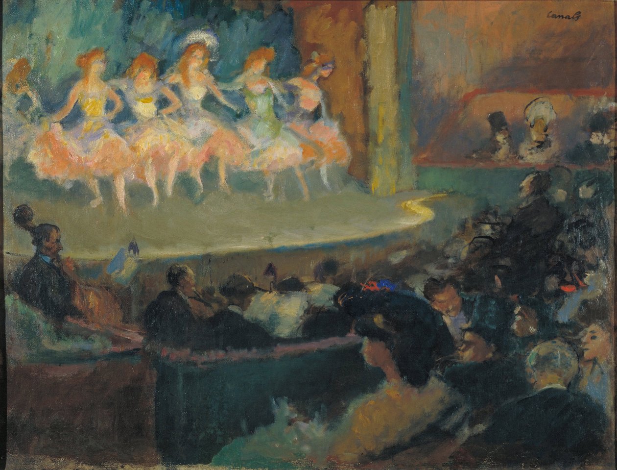 Kafékonsert - Maleri av Ricard Canals (1876-1931) - ca. 1903 - Olje på lerret - 51x66 - Catalonias nasjonale kunstmuseum, Barcelona av Ricardo Canals y Llambi
