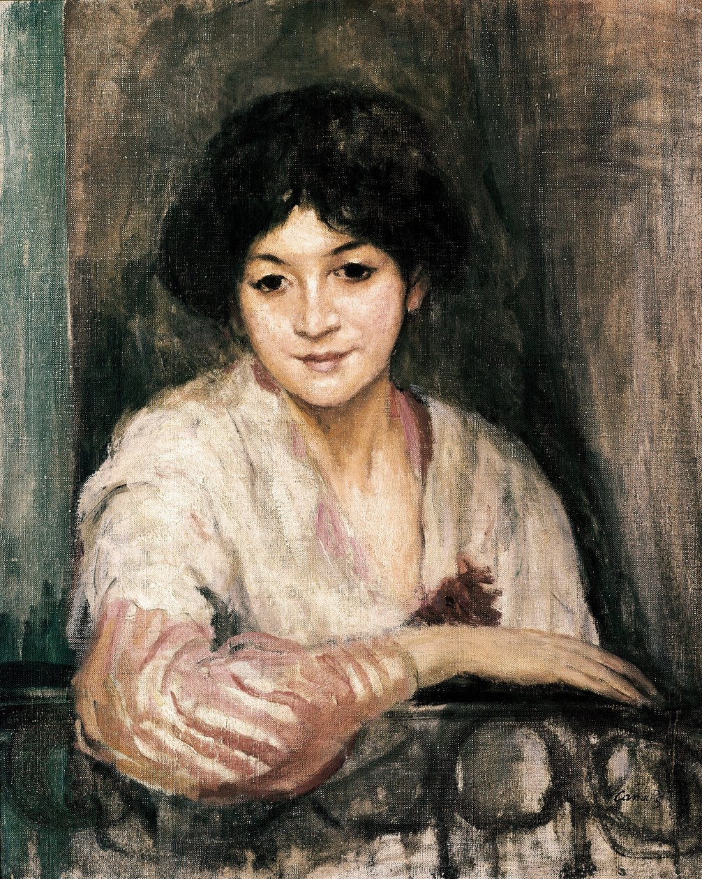 Figur. Maleri av Ricard Canals i Llambi (1876-1931), olje på lerret, impresjonisme av Ricardo Canals y Llambi