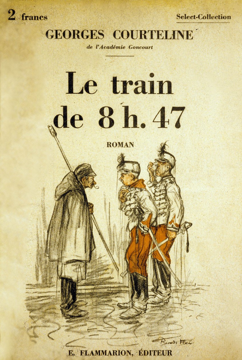 Omslag til boken "Le train de 8h47" av Georges Courteline, illustrasjoner av Ricardo Flores ca. 1908 av Ricardo Flores