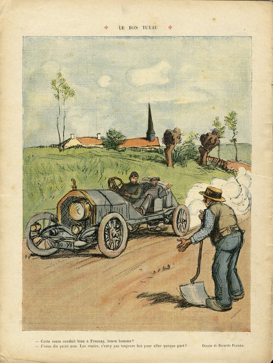 Illustrasjon av Ricardo Flores (1878-1918) i Le Rire av Ricardo Flores