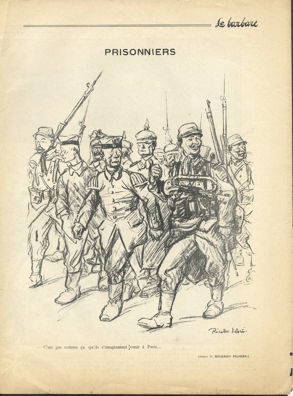Illustrasjon av Ricardo Flores (1878-1918) i The Barbarian, nr. 4 av Ricardo Flores