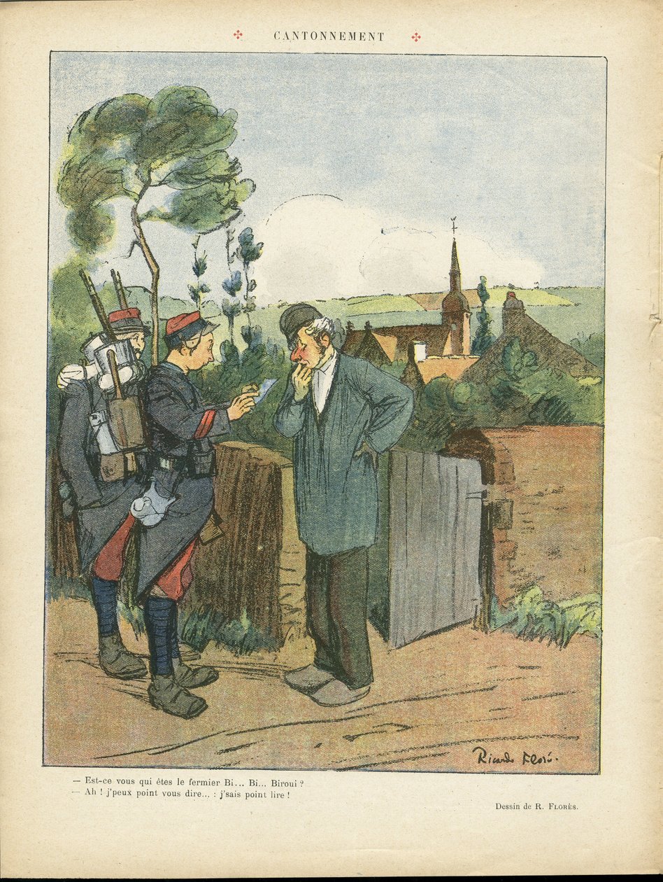 Illustrasjon av Ricardo Flores (1878-1918) i Le Lire av Ricardo Flores