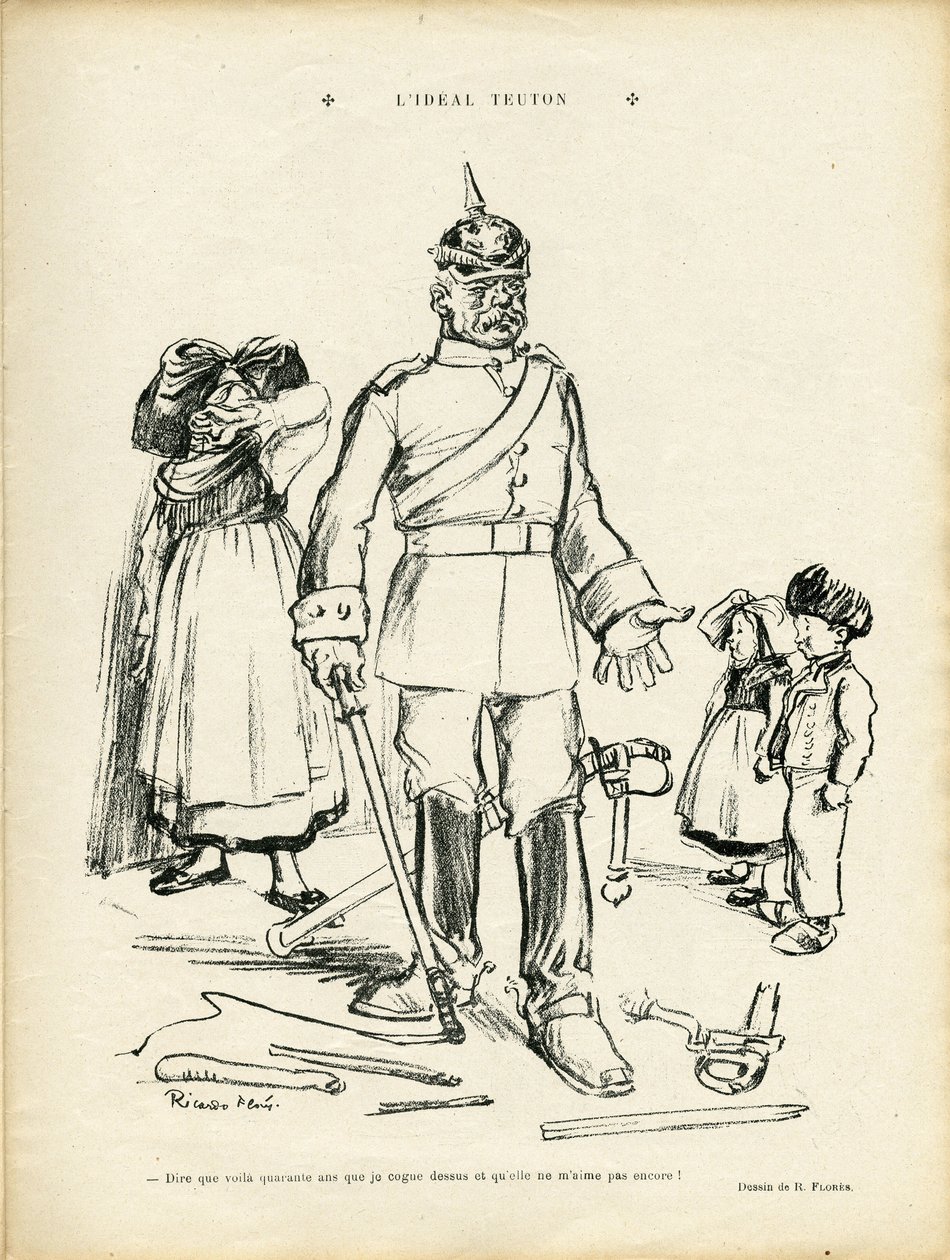 Illustrasjon av Ricardo Flores (1878-1918) i Le Rire av Ricardo Flores