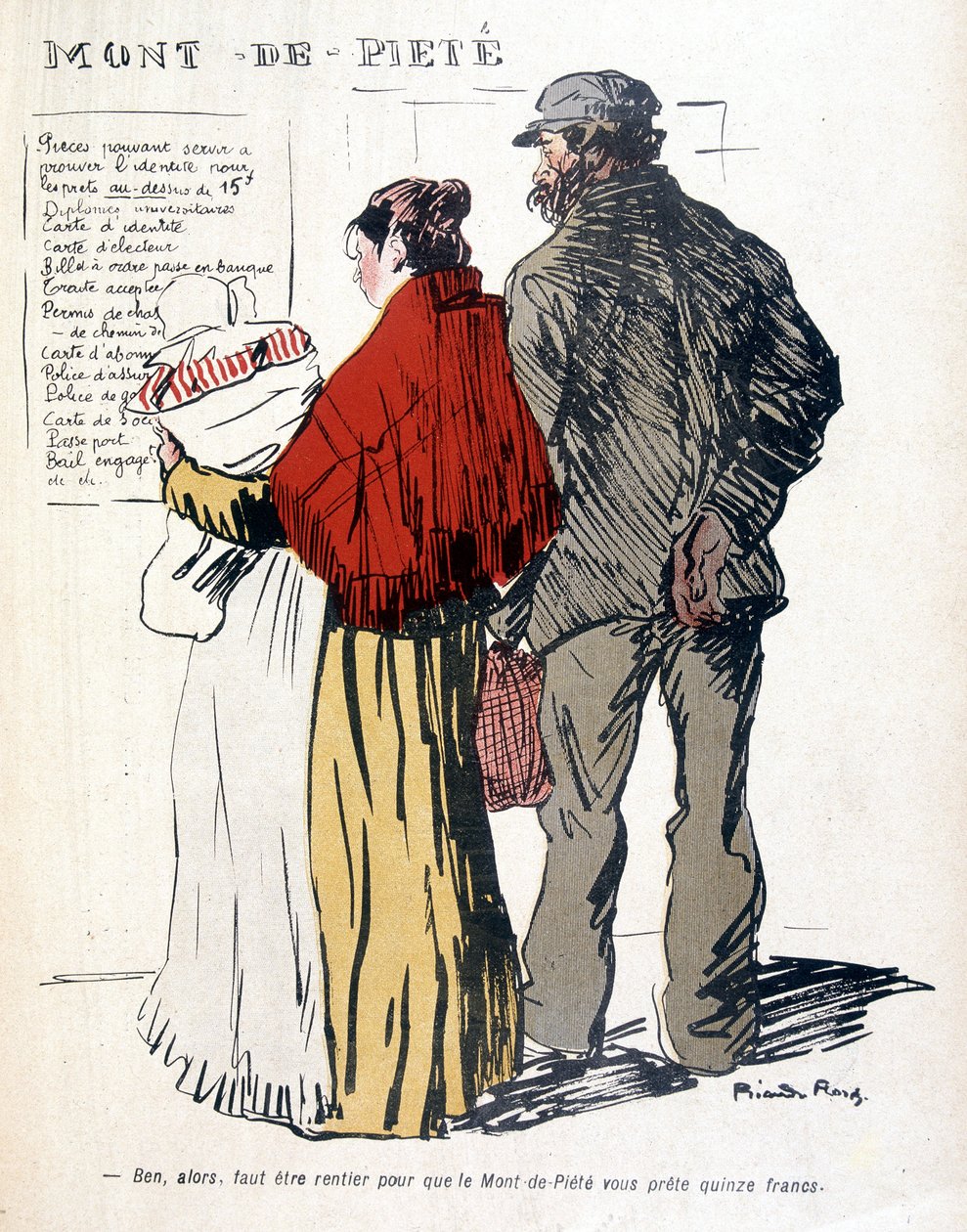 Le Mont-de-Piété av Ricardo Floors- i "" Tallerken med smør"" fra 03.06.1905 av Ricardo Flores