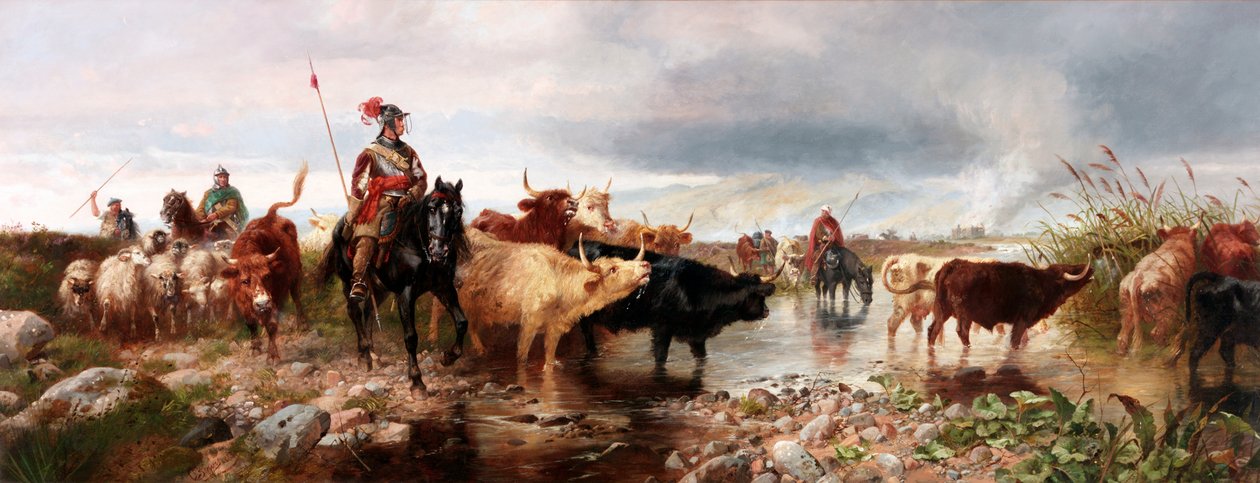 Et grenseangrep på et engelsk slott, 1880 av Richard Beavis