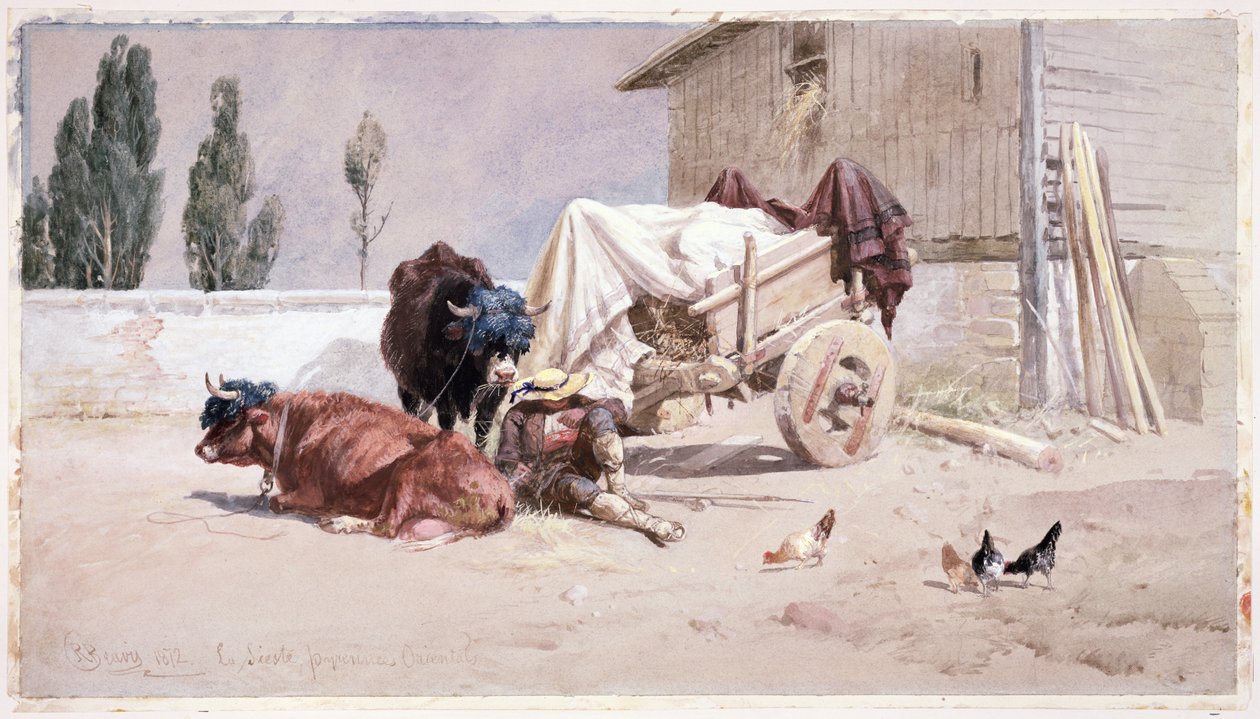 La Siesta: Scene i de østlige Pyreneene, 1872 av Richard Beavis