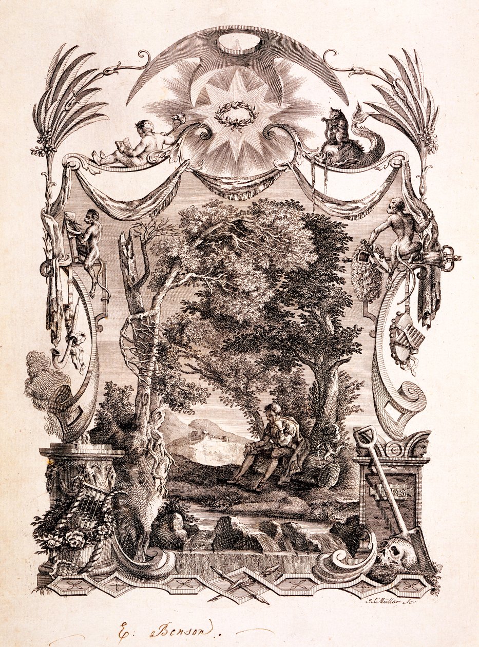 The Poet Contemplating Death, illustrasjon fra 