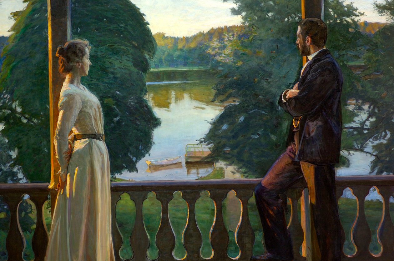 Nordisk sommerkveld av Richard Bergh
