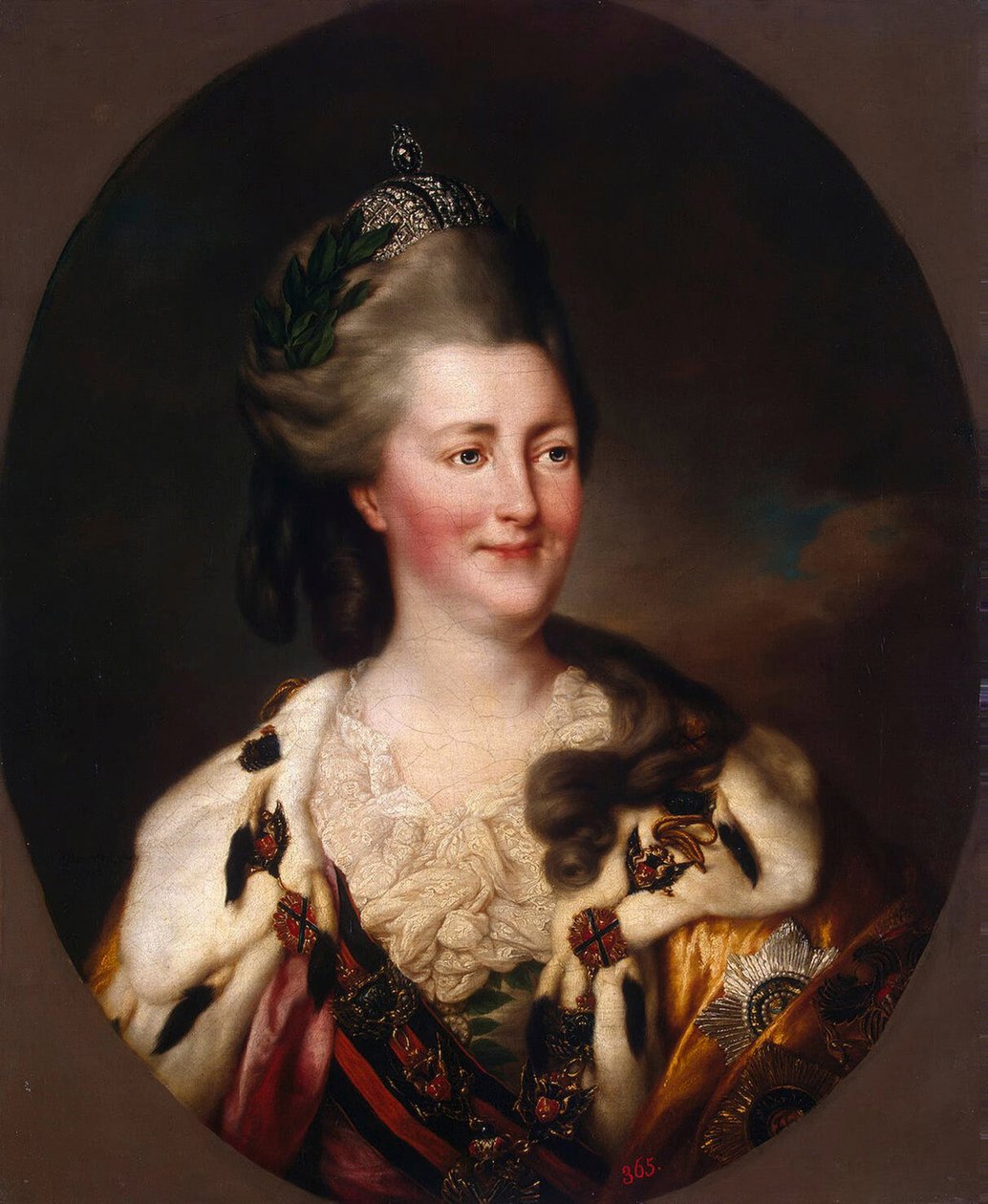 Portrett av Catherine II, 1782 av Richard Brompton