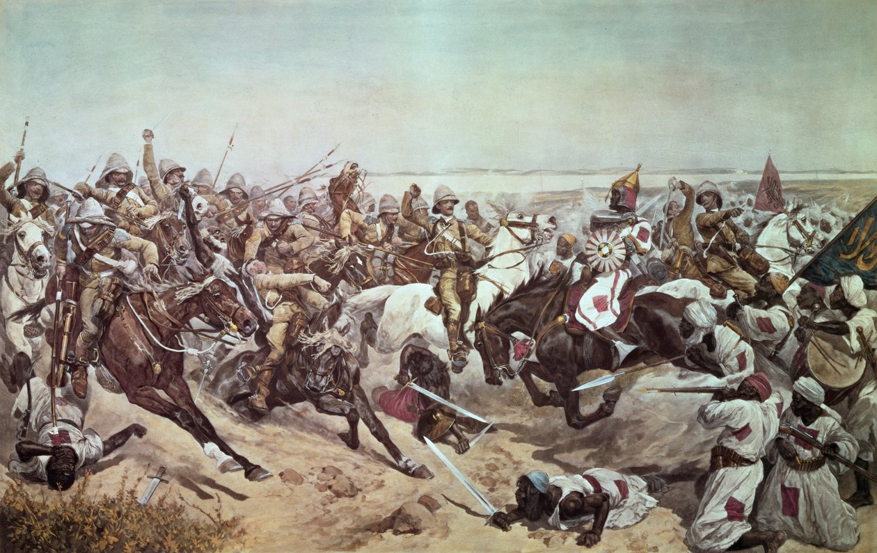 Anklagen mot de 21. Lancers ved Omdurman, 2. september 1898 av Richard Caton Woodville junior