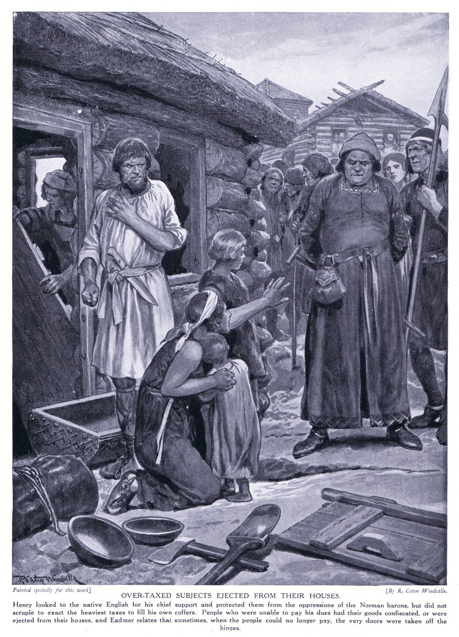 Overbeskattede forsøkspersoner kastet ut fra hjemmene sine, 1920-tallet av Richard Caton Woodville junior