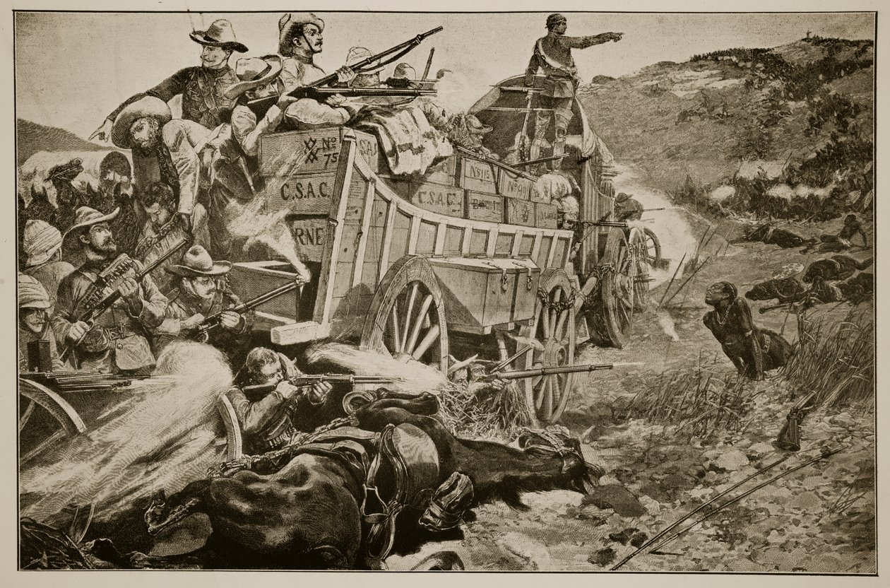 The Matabele War: Defending a Laager av Richard Caton Woodville junior