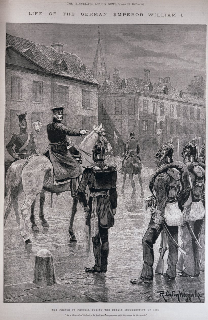 Prinsen av Preussen under Berlin-opprøret i 1848, fra 
