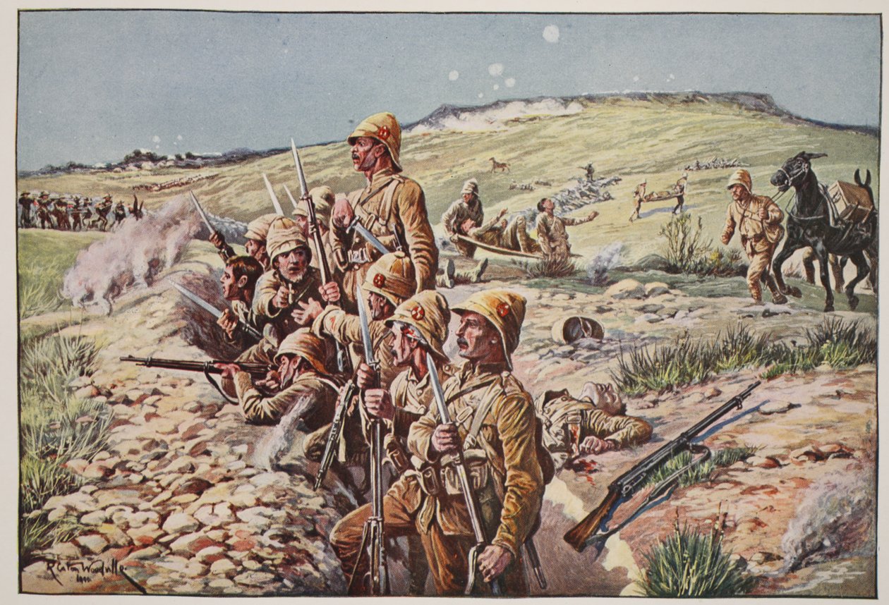 Fiks bajonetter! In the Trenches at Ladysmith, illustrasjon fra 