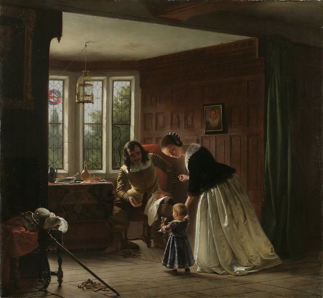 Kavalierens retur, 1847 av Richard Caton Woodville