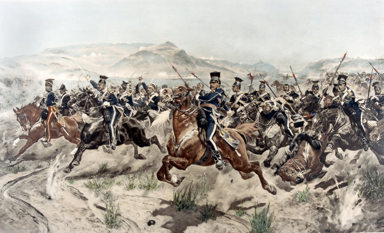 The Charge of the Light Brigade, 1895 (fotogravyr) av Richard Caton Woodville