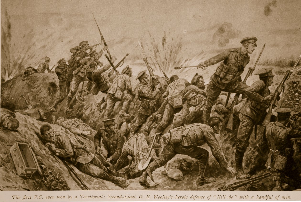 Den første V.C. vunnet av en Territorial: Sekundløytnant G.H. Woolleys heroiske forsvar av 