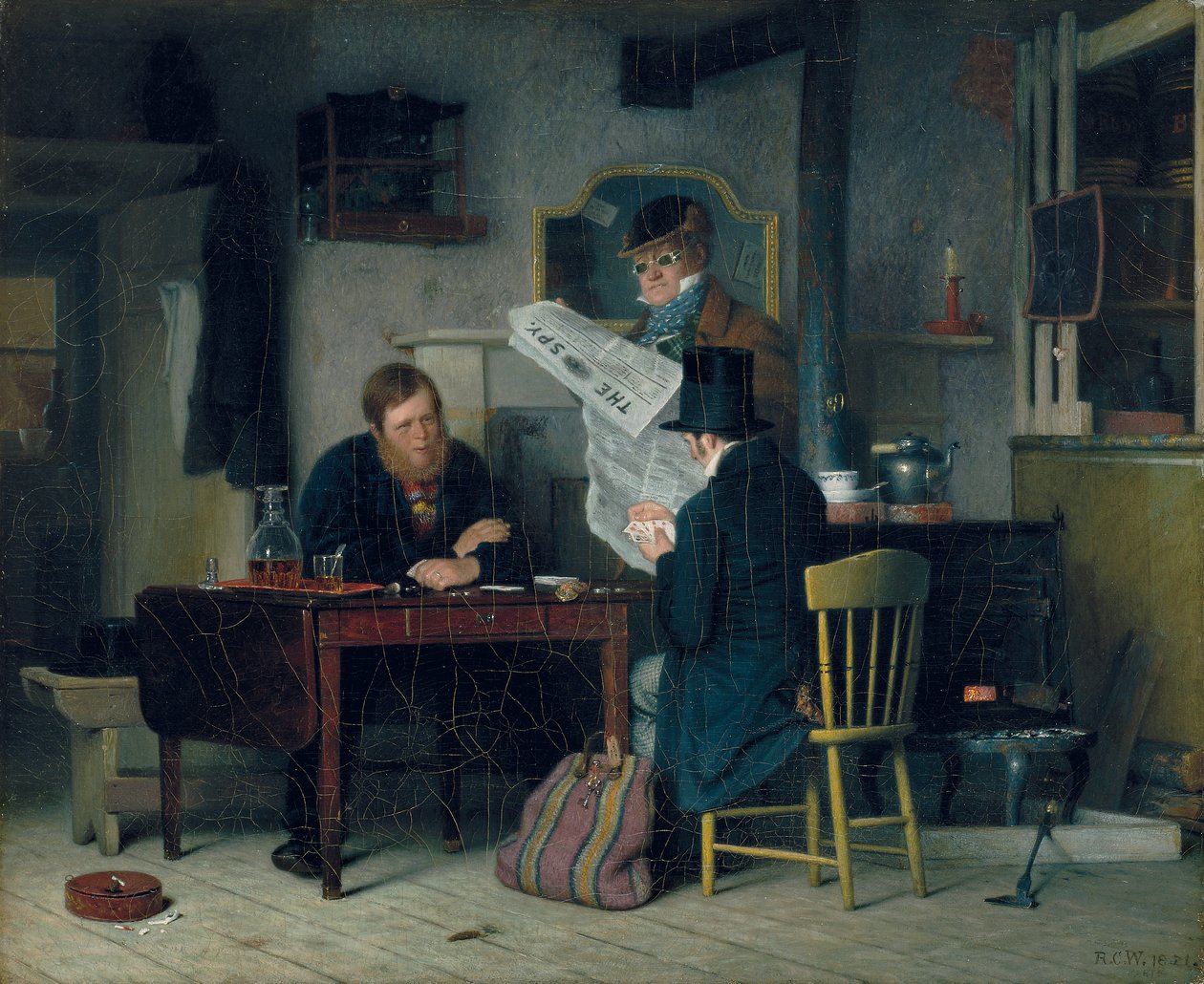 Venter på scenen, 1851 av Richard Caton Woodville