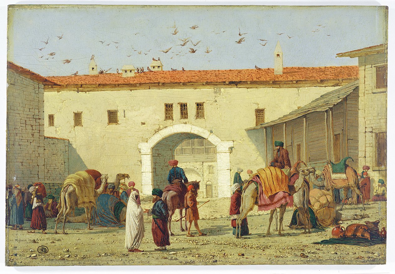 Caravanserai i Mylasa, Tyrkia, 1845 av Richard Dadd