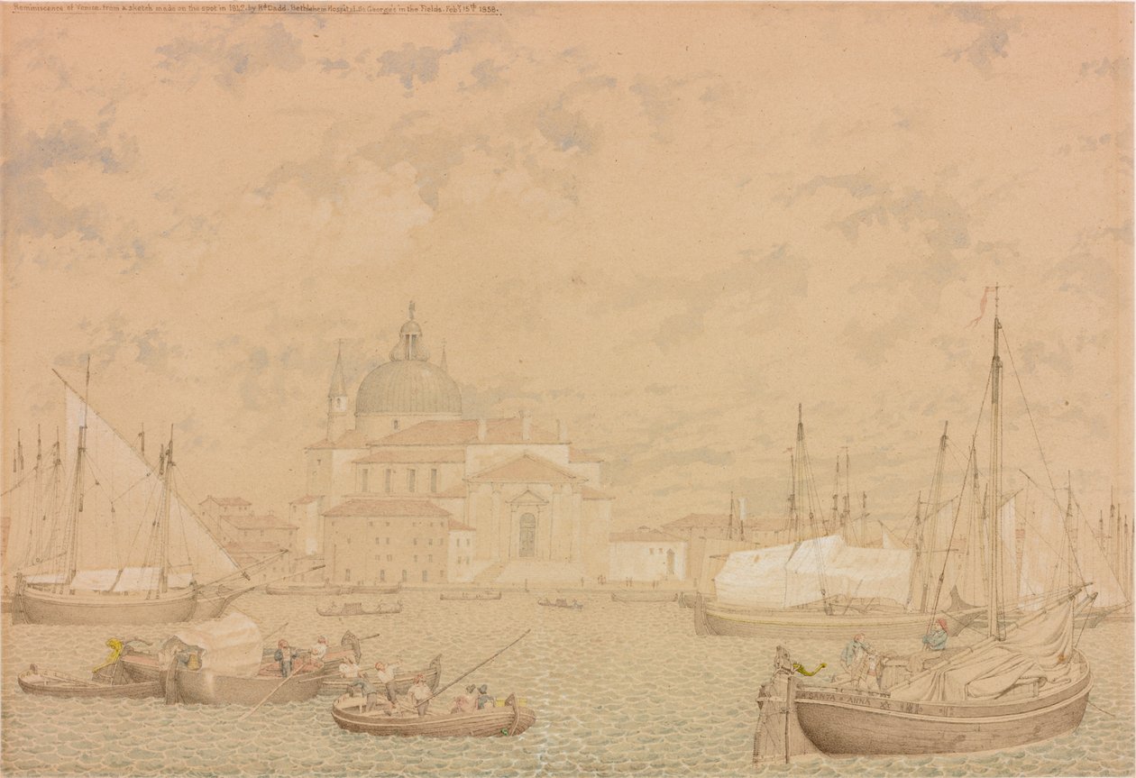 Erindring om Venezia fra en skisse laget på stedet i 1842, 1858 av Richard Dadd