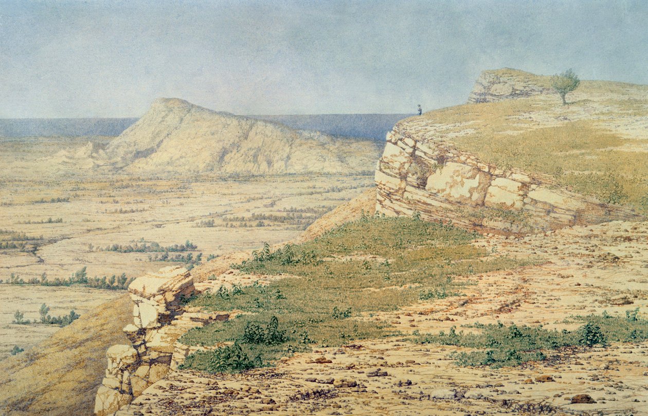 Utsikt over øya Rhodos av Richard Dadd