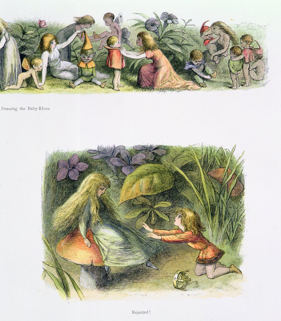 Dressing the Baby Elves, and Rejected!, illustrasjoner fra 