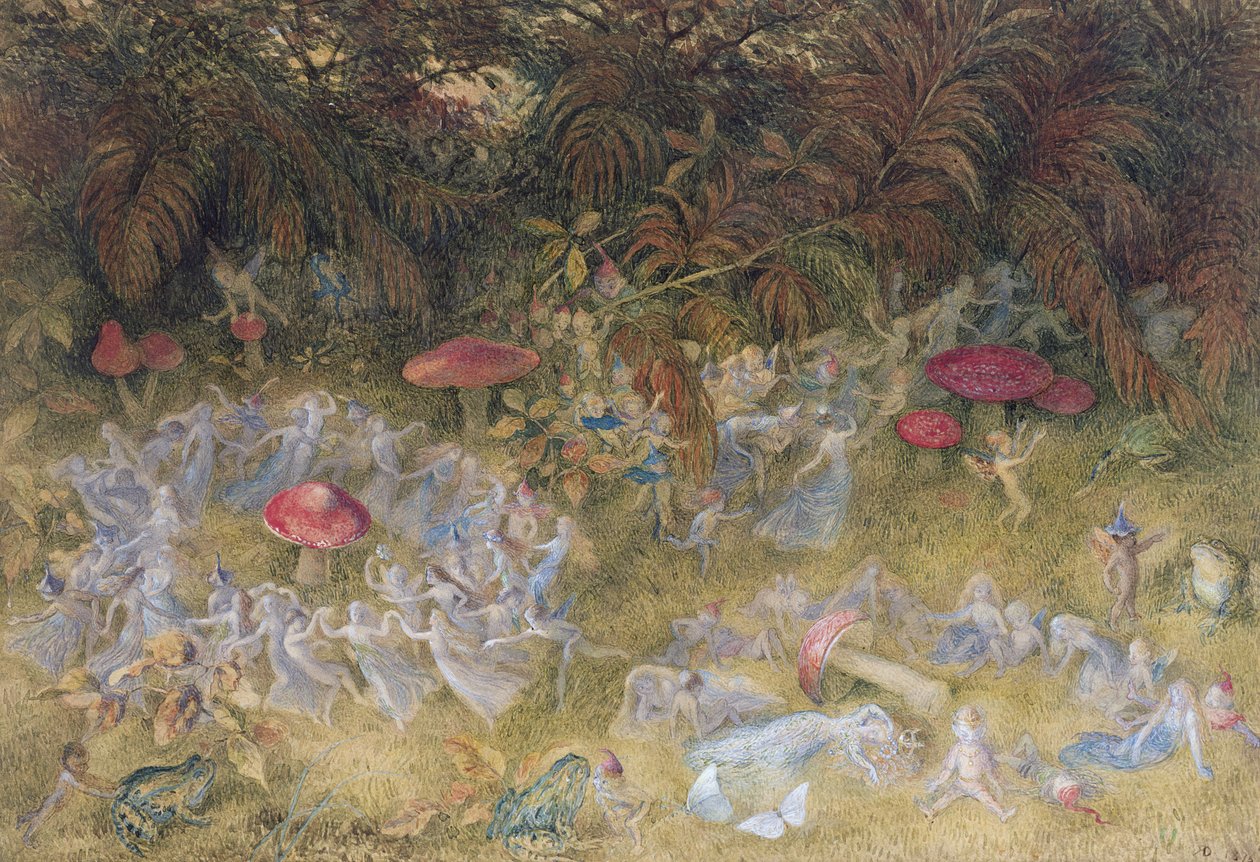 Eventyrringer og paddehatter, 1875 av Richard Doyle