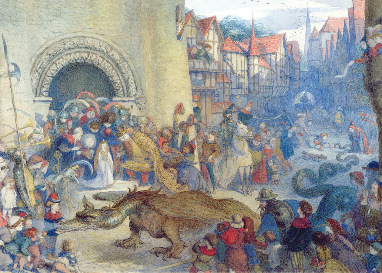 Den lille prinsessens bursdagsdrage av Richard Doyle
