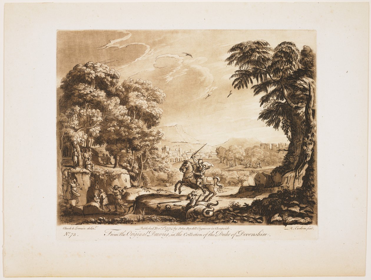 Plate nr. 73 fra Liber Veritatis, 1774 av Richard Earlom