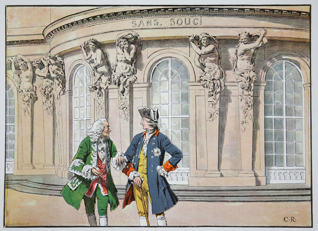 Kong Frederick og Voltaire av Richard Knoetel