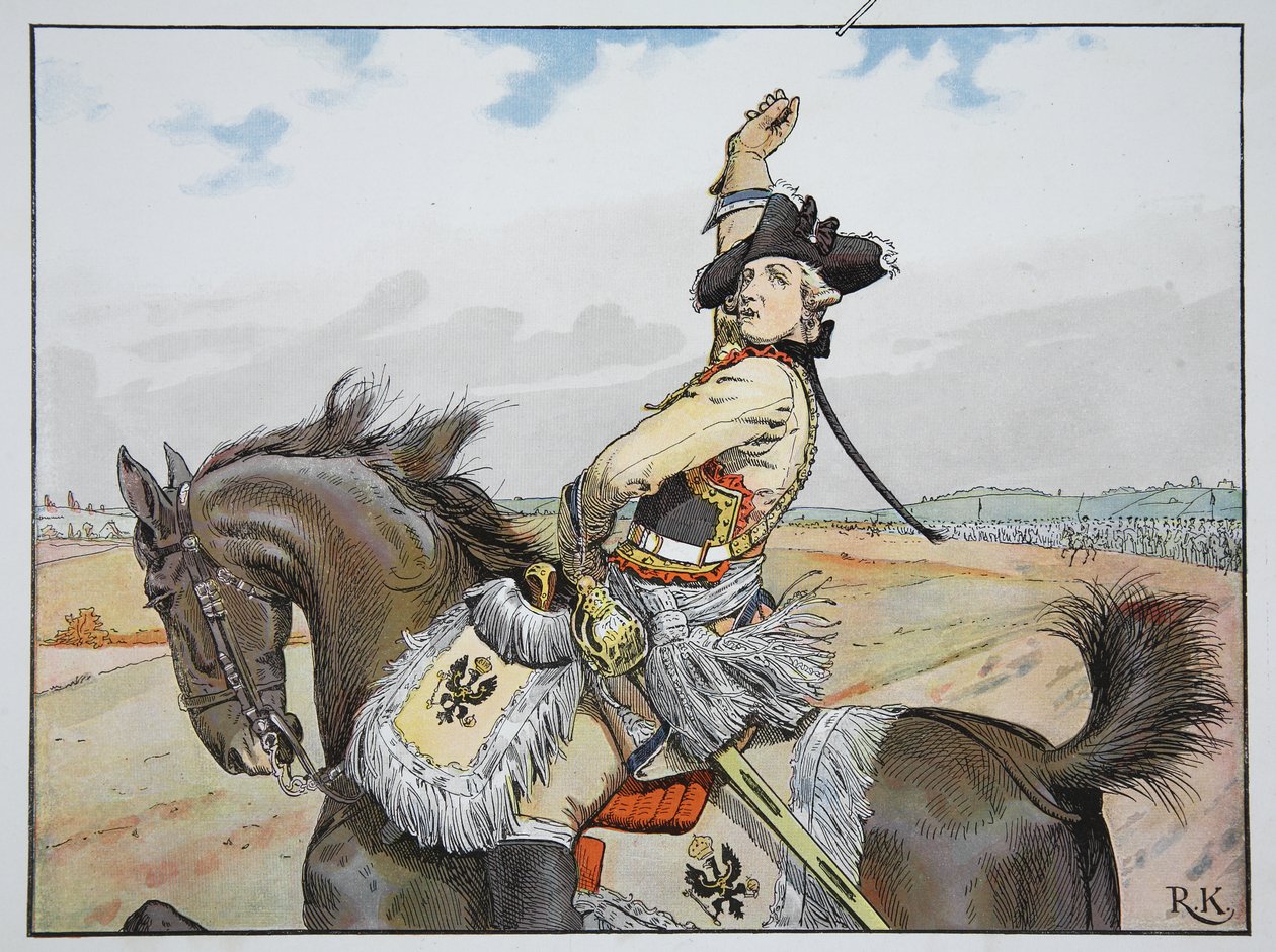 Seydlitz i Rossbach, 5. november 1757 av Richard Knoetel