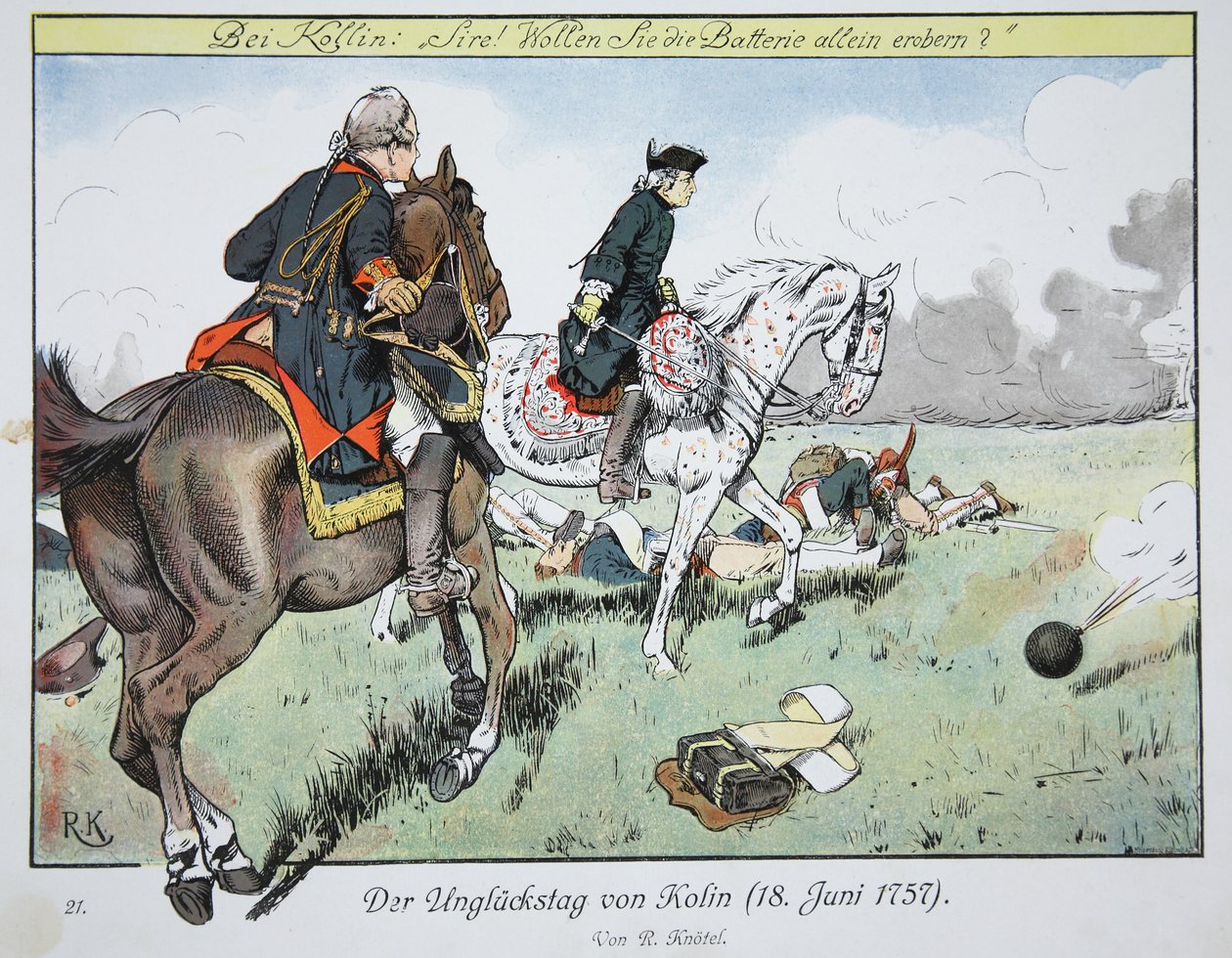 Den fatale dagen til Kolin, 18. juni 1757 av Richard Knoetel