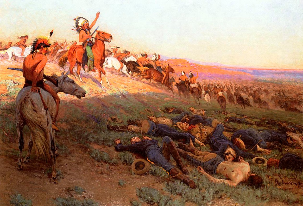 Custers Last Stand, ca. 1914 av Richard Lorenz