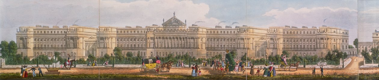 Cumberland Terrace, detalj fra en panoramautsikt rundt Regent