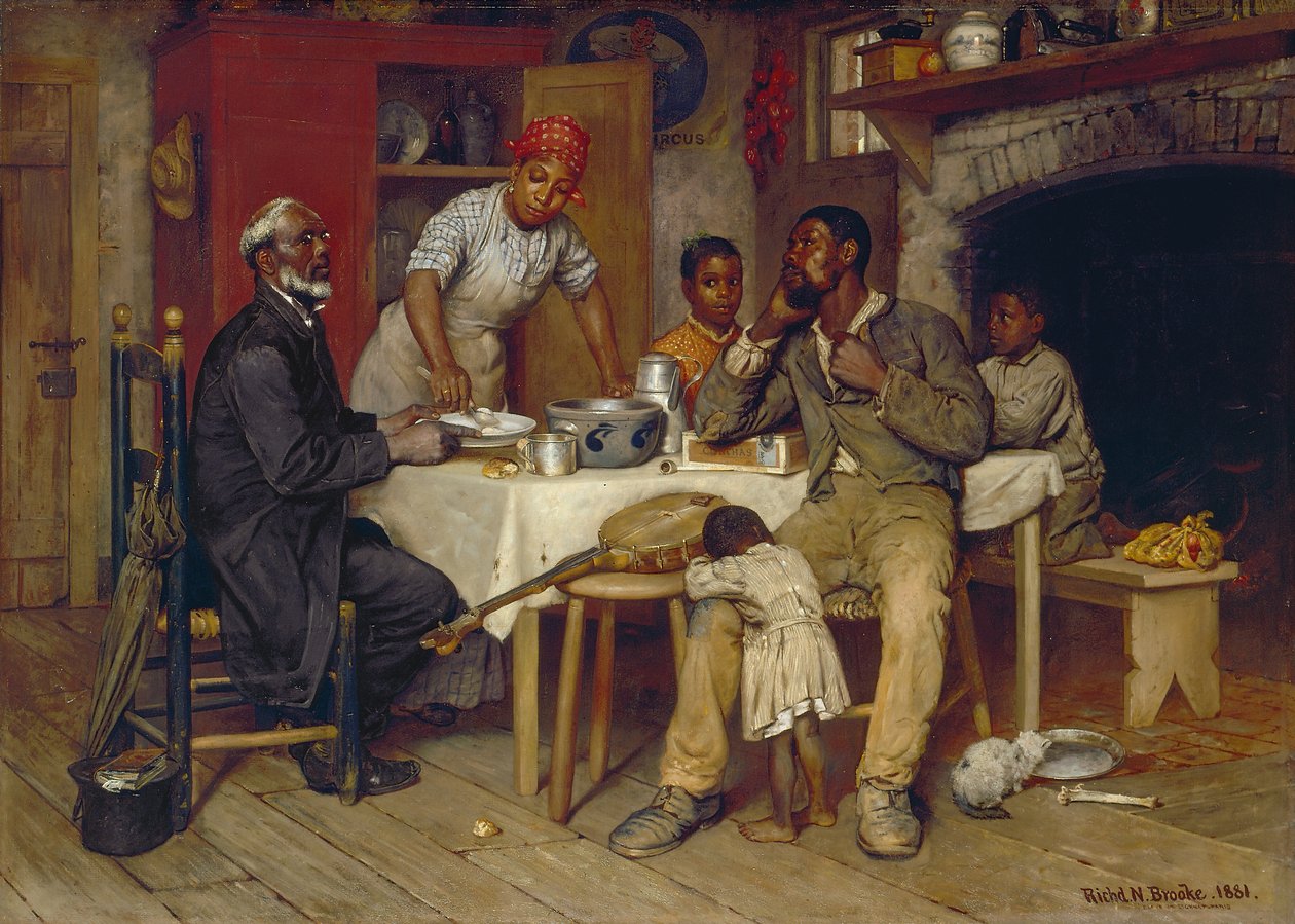 Et pastoralt besøk, 1881 av Richard Norris Brooke