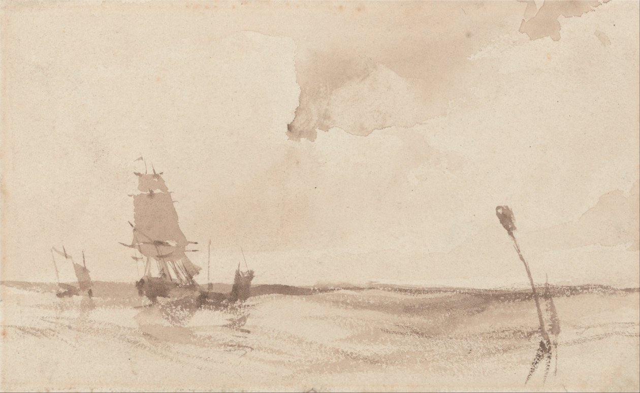 Et Seascape av Richard Parkes Bonington