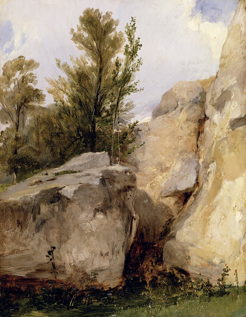 I Fontainebleau-skogen, ca. 1825 av Richard Parkes Bonington